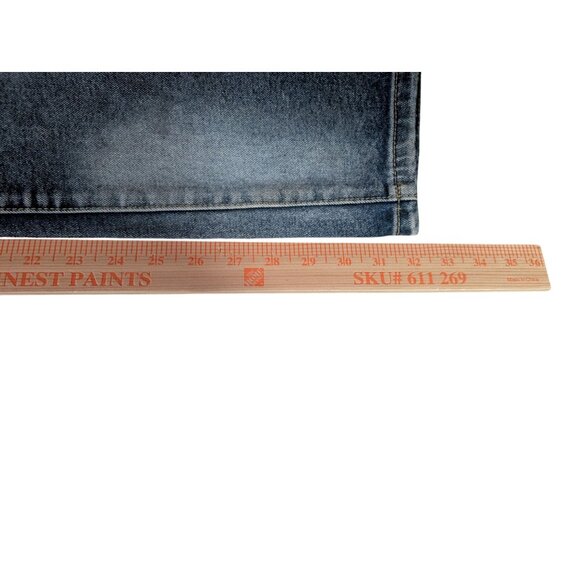 Decibel Biker Moto Blue Jeans Distressed Slim Fit Mens 38x34 Denim Style Comfort - Picture 9 of 10